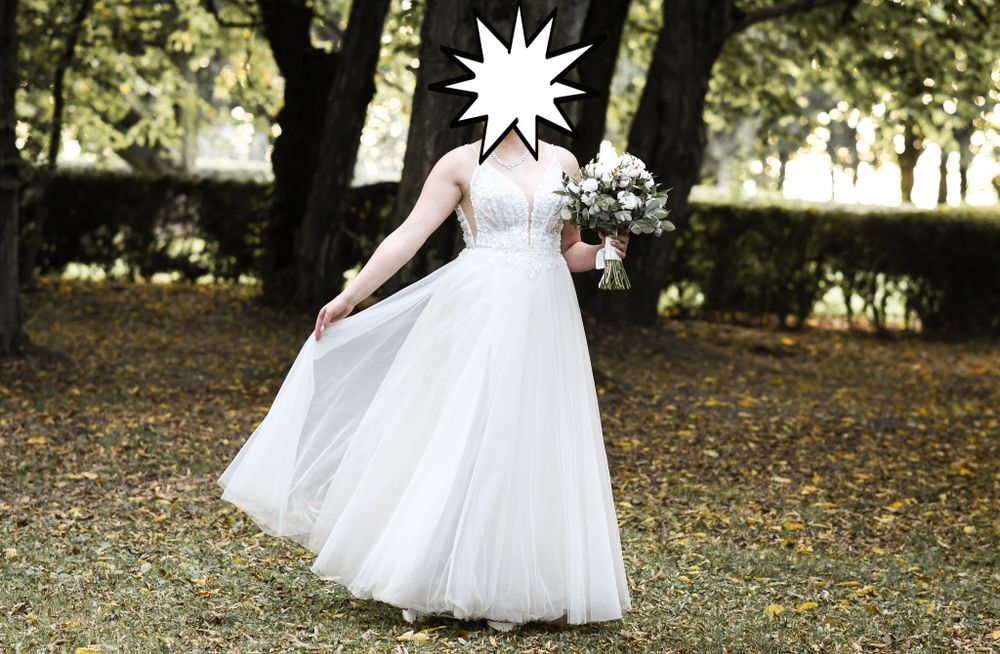 Biała suknia ślubna