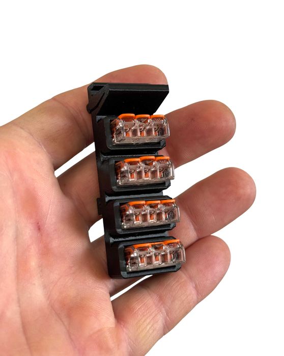WAGO 221-413 adapter montażowy na szynę DIN 35 mm, 4 złączki