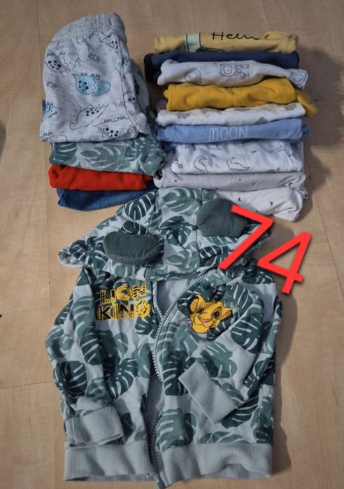 Paczka ubrań dla chłopca r. 56,62,74,80,86