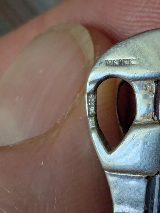 Zawieszka naszyjnik Kruk artdeco srebro