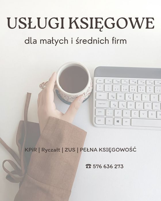 Usługi księgowe dla JDG księgowa | KPiR | ryczałt | VAT | ZUS | Cała Polska