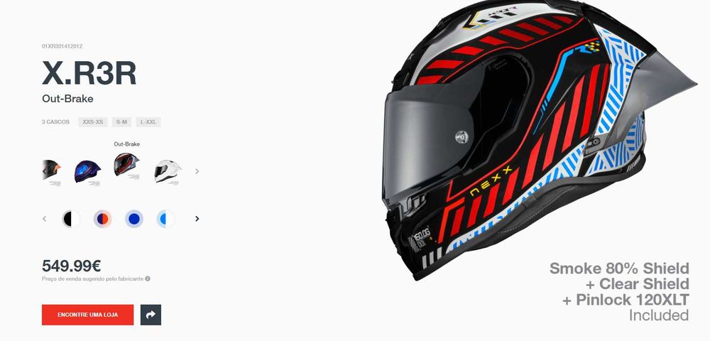 Capacete NEXX  X.R3R - NOVO!!