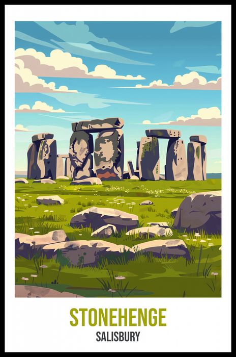 Plakat 53x81cm Stonehenge