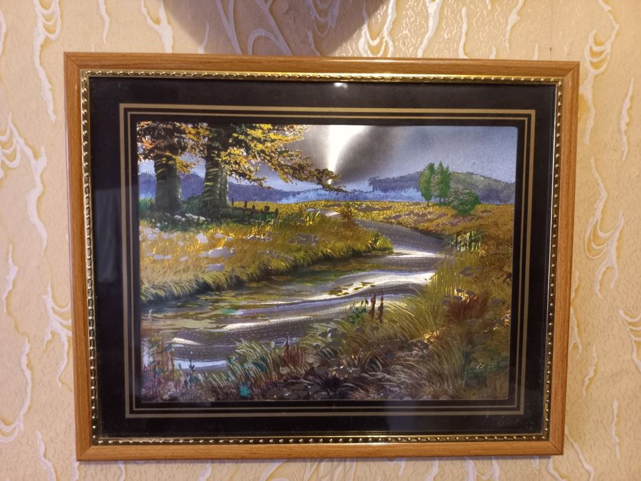 Картины шелкография под стеклом