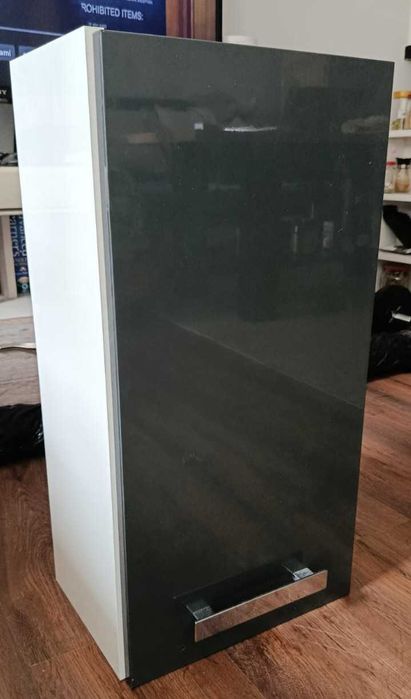 Szafka łazienkowa grafit połysk. Wys.: 60cm, szer.: 30 cm, gł.: 20cm.