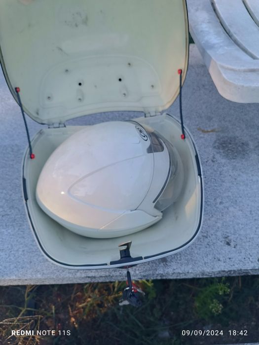 1 mala 1 capacete