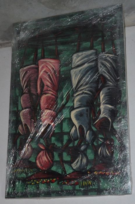 Tela Africana –Kitandeiras(Vendedoras de Rua ou de Mercado)-0,69x1,07