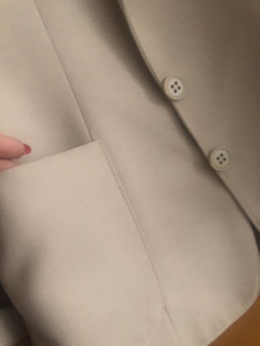 Blazers Bege e Azul as flores