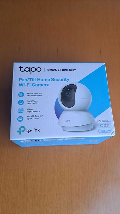 Câmara de Vigilância Wifi Tapo C200 Rotativa 360