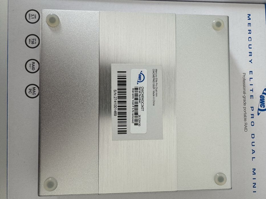 Caixa externa USB-C 2x SSD/HDD2,5” SATA OWC