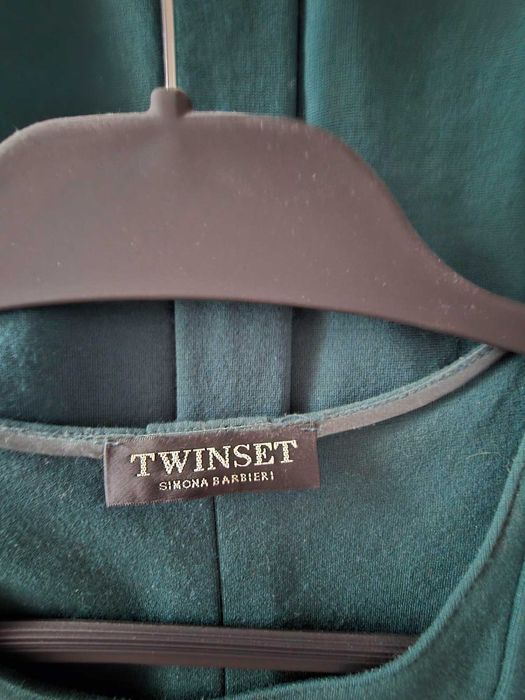 Vestido Verde com botoes dourados Twinset