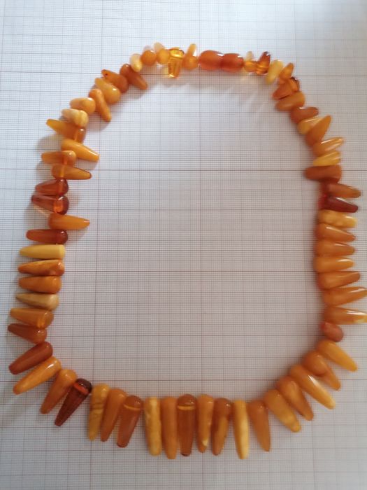 Naszyjnik bursztyn stary