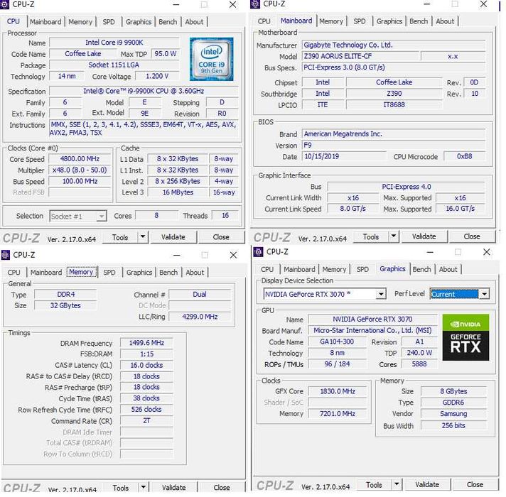 PC Mid-High Gaming / Workstation i9-9900k, 32Gb Ram, Gráfica Rtx3070