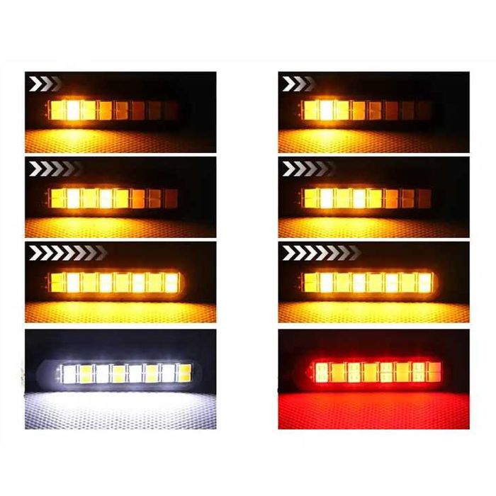 Conjunto Piscas LED Dinâmicos com Luz de Presença