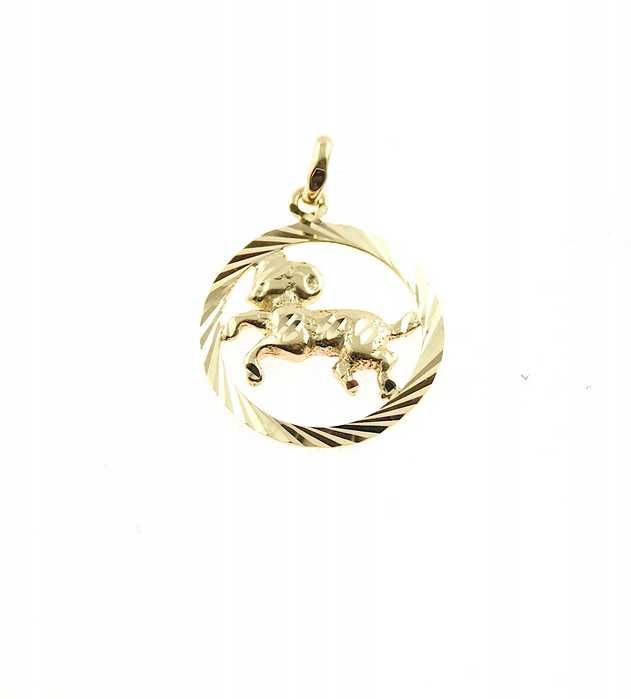 Elegancki złoty wisiorek ZNAK ZODIAKU BARAN_ p.585
