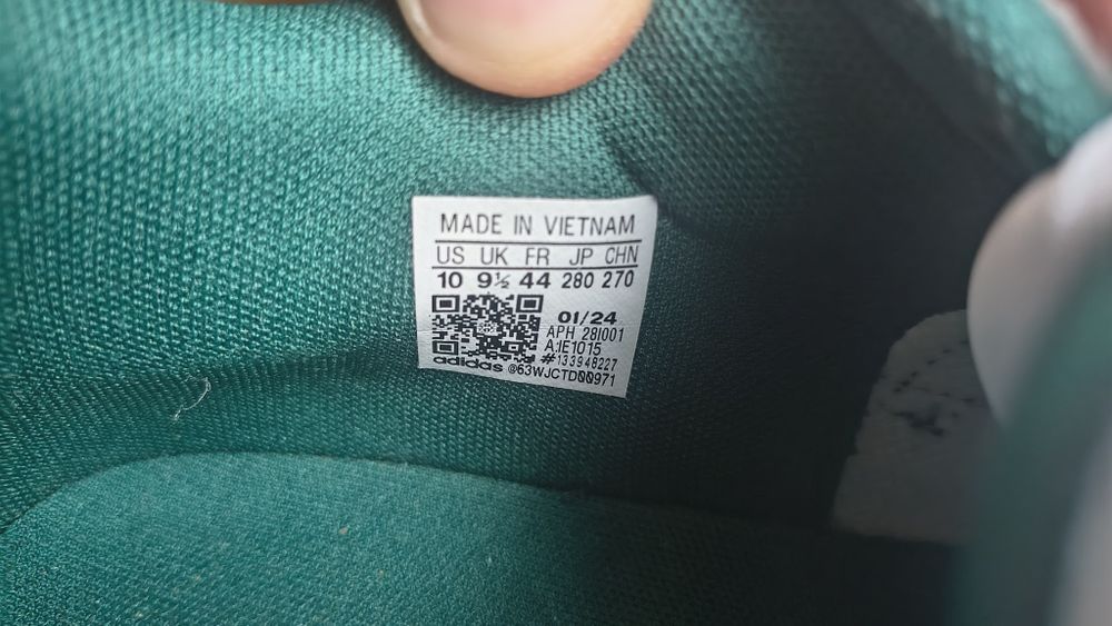 Buty adidas biało zielone