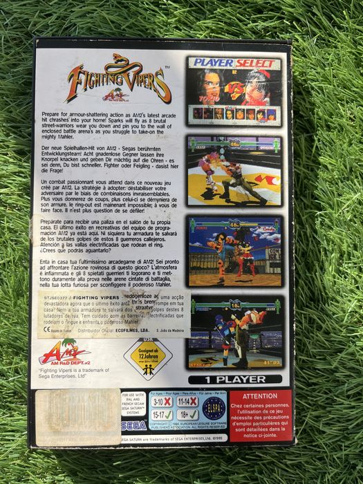 Fighting Vipers Sega Saturn