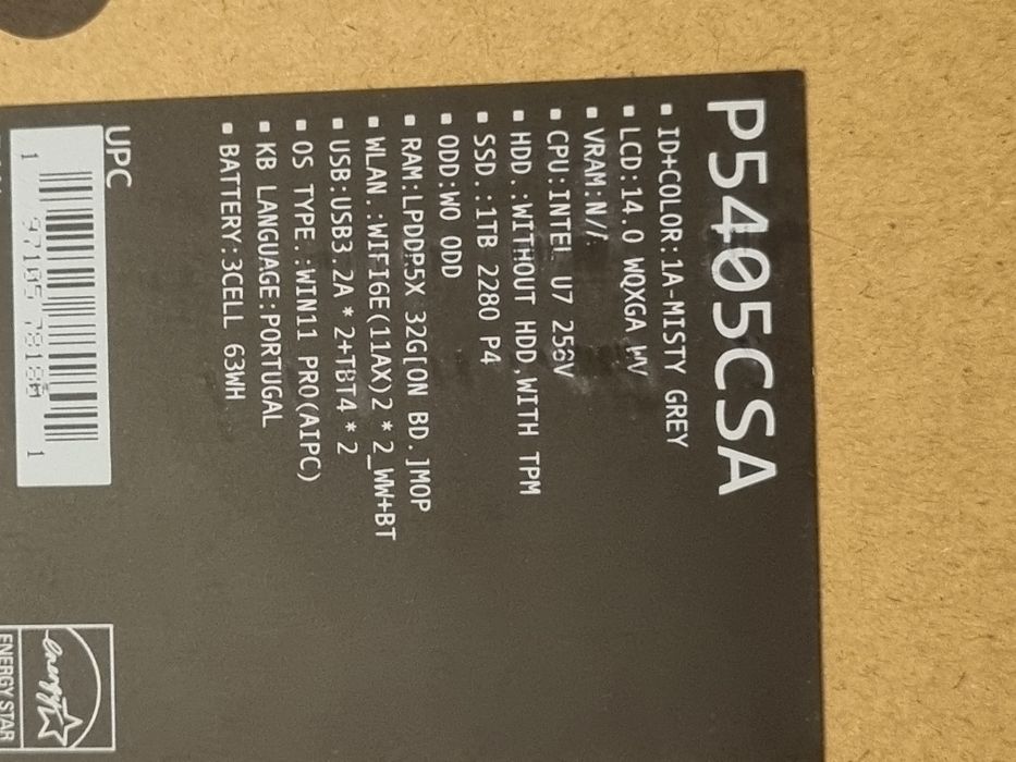 Portatil Asus novo selado