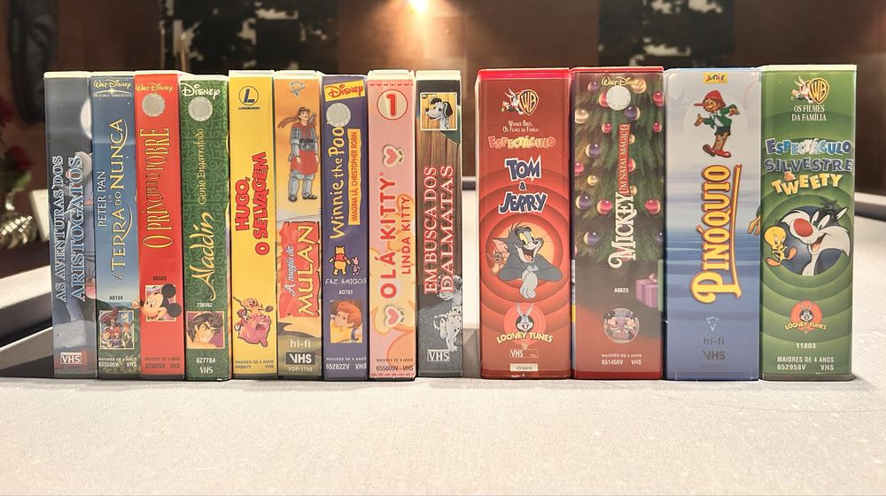 Coleçãa de cassetes VHS - Infantis