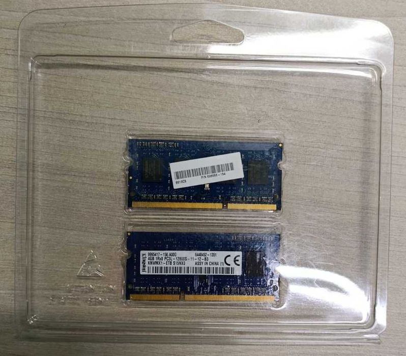 Оперативна пам'ять Kingston DDR3L SO-DIMM 4Gb PC3L-12800S