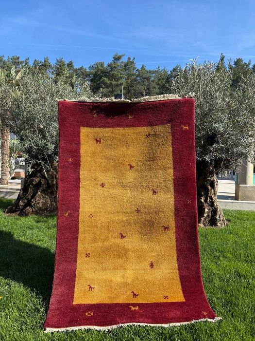 Wełniany r. tkany dywan perski Indo Gabbeh 190x120 sklep 5 tys