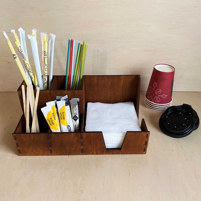 Органайзер барний для кав’ярні, кафе, бара дерев’яний | РІЗНІ МОДЕЛІ