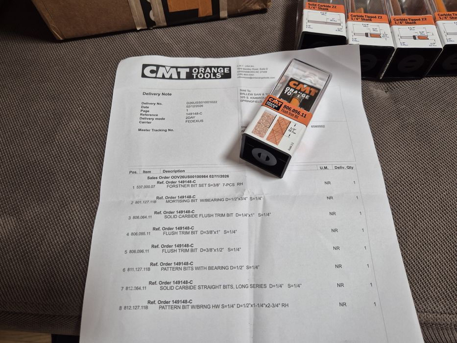 CMT Router bit фрезы для ручного фрезера Makita, DeWalt, Bosch фреза