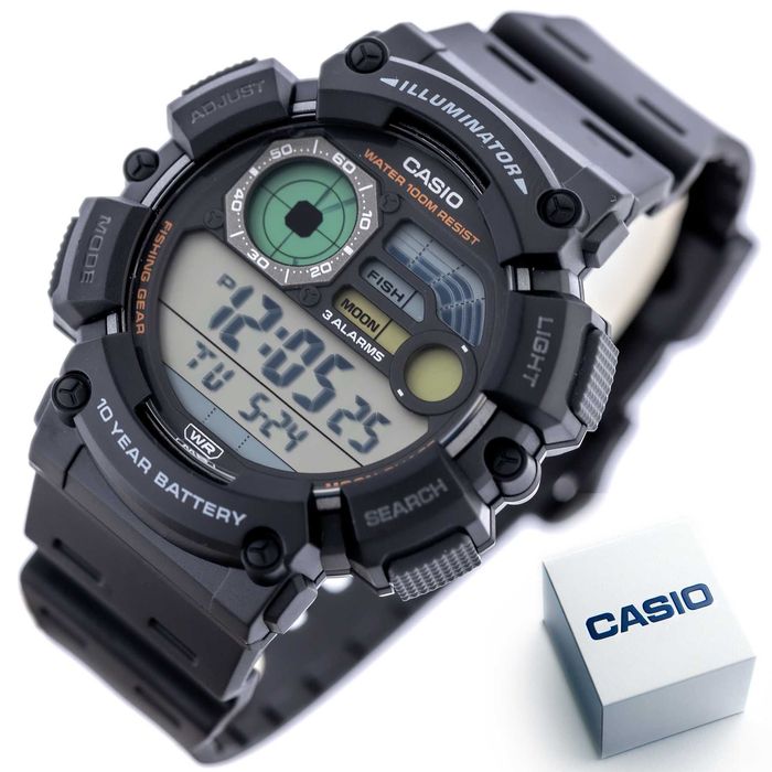 Zegarek męski Casio Digital Moonphase WS-1500H-1A