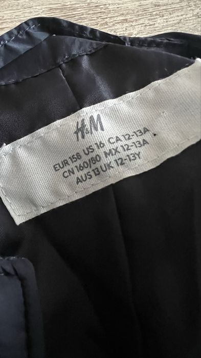 Kurtka przejściowa pikowana krótka dziewczynka  158 cm h&m