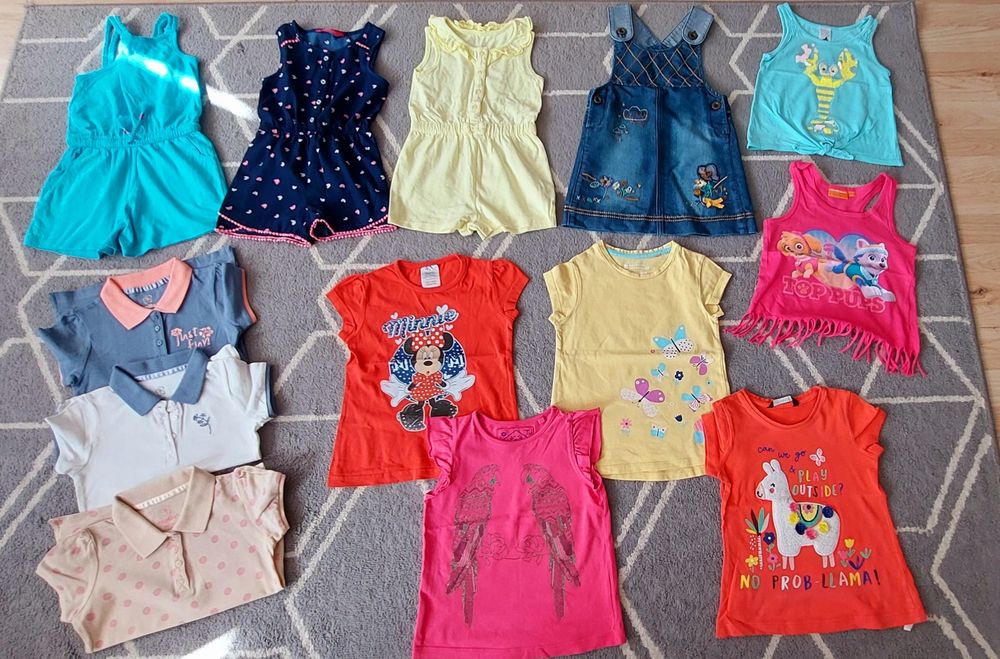 Mega paka zestaw ubrań na lato dziewczynka 98/104