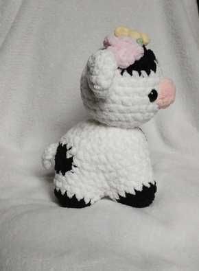 Pluszak Maskotka Krowa na szydełku
