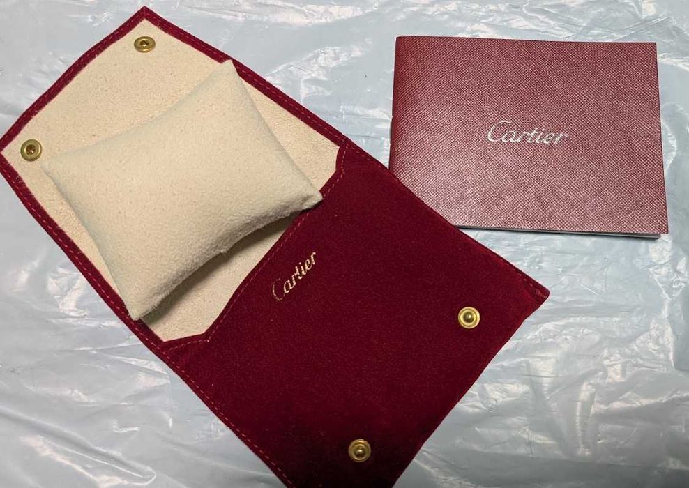 cartier оригинальный чехол - мешочек  для ювелирных + инструкция