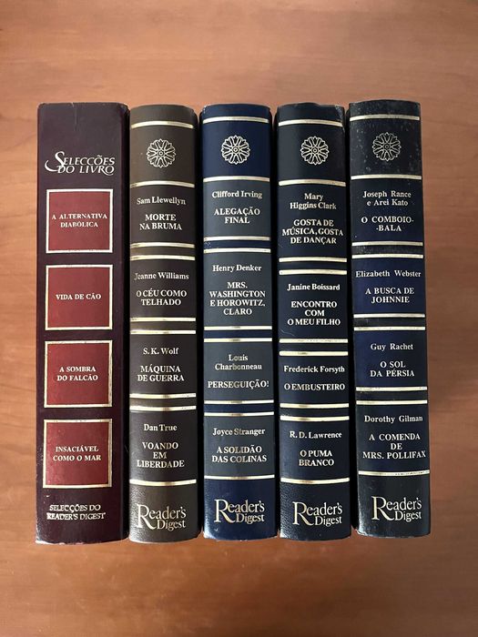 5 Livros Condensados - Reader's Digest - romances e policiais
