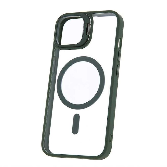 Etui i szkła na aparat Extra Lens Mag iPhone 16 Plus 6,7 ciemnozielona