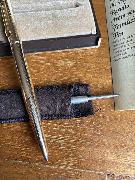 Caneta Parker banhada a ouro, coleção antiga, vintage