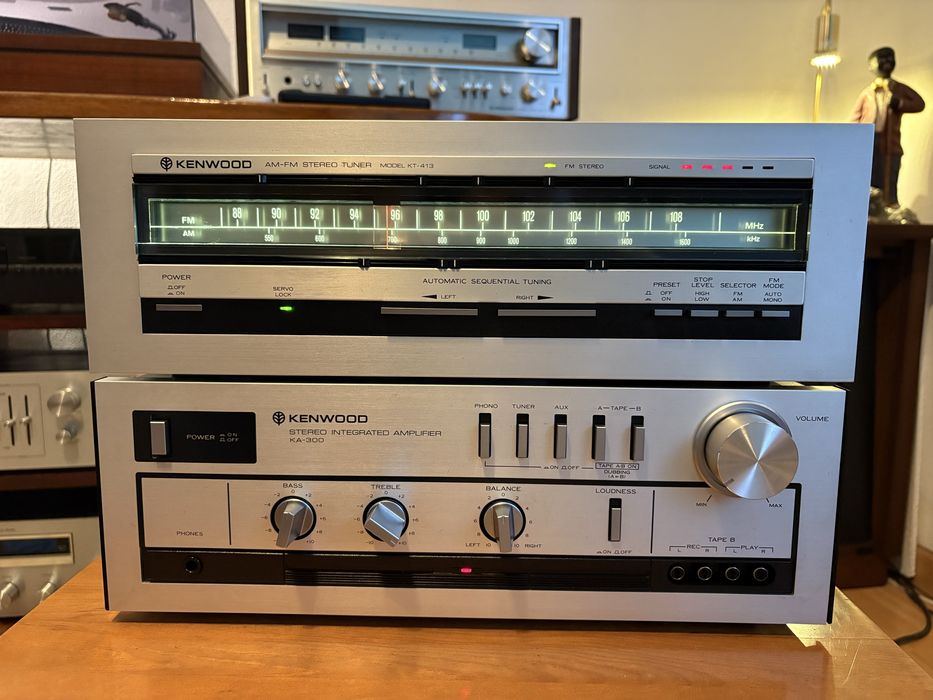 Conjunto Amplificador e sintonizador Kenwood KA-300 / KT-413