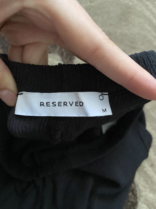 Вільні тонкі штани Reserved, чорні класичні штани