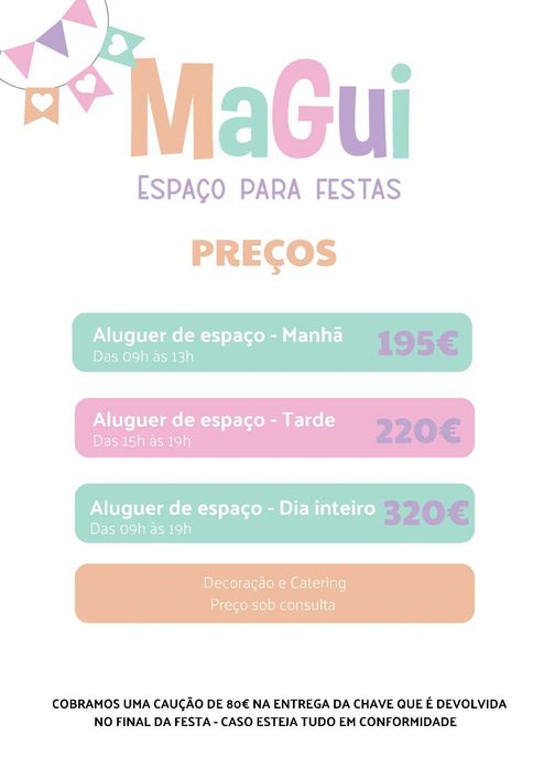 Espaço para festas em Lisboa - Aniversários, baby shower etc