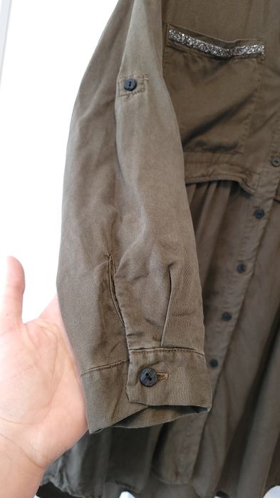 Плаття-сорочка плаття-рубашка туніка хакі Zara M