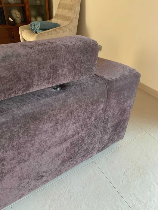 Sofá castanho Antarte de 3 lugares