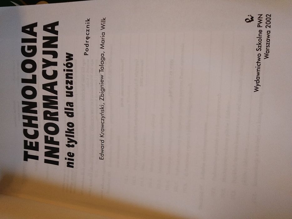 Technologia informacyjna nie tylko dla uczniów,szkoły ponadgimnazjalne