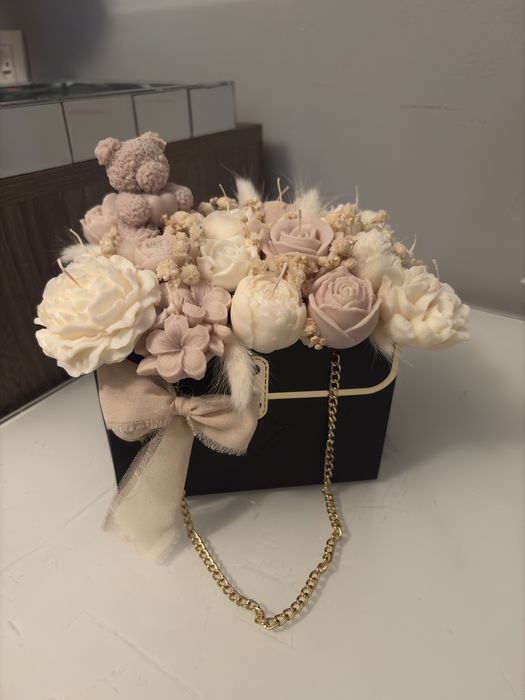 Flower box świece sojowe