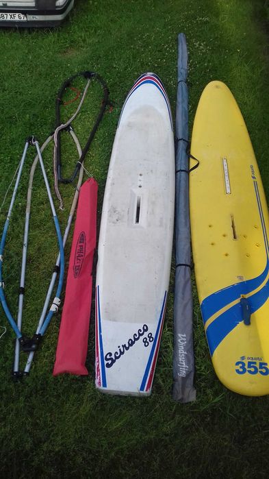 windsurfingowy, maszt, żagiel, bom