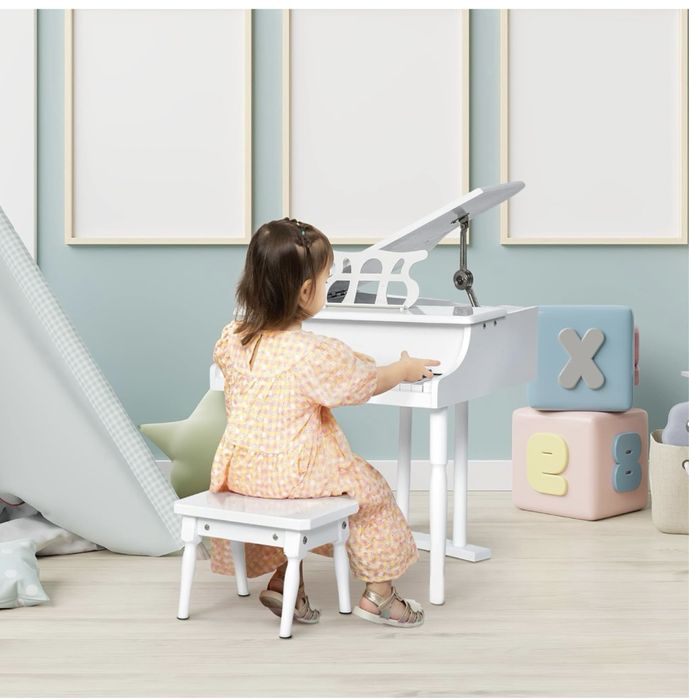 Piano de cauda infantil 30 teclas e banco