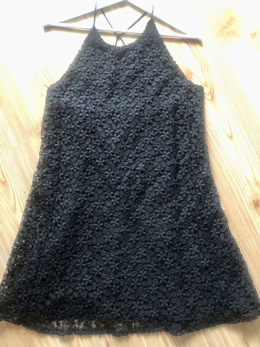 Sukienka Sylwester gipiura mini ZARA