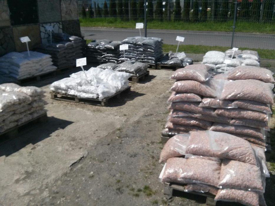 Grys biały,Szkło,Bryły Kamień do ogrodu,Otoczaki