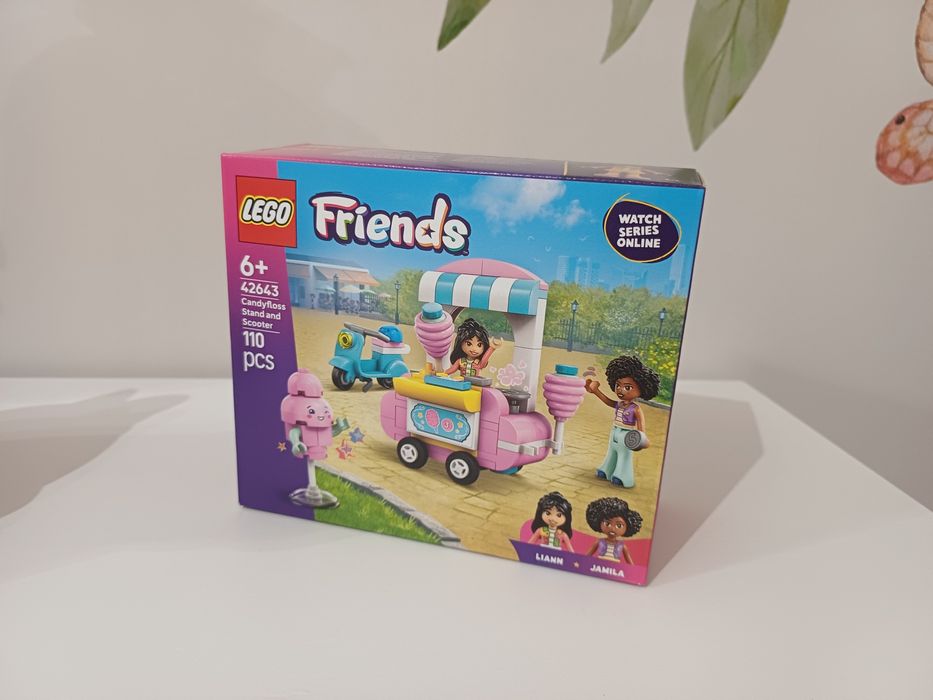 LEGO Friends stojak i hulajnoga z waty cukrowej 42643 Nowe