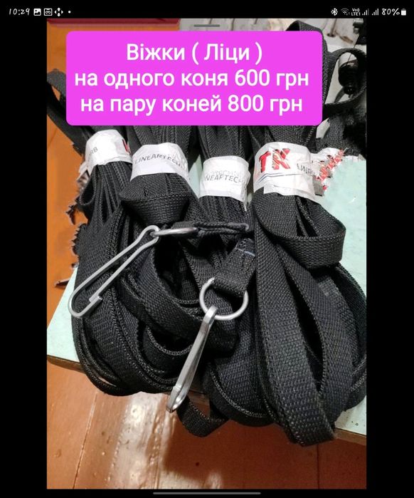 Упряж для коня робочого варіанту