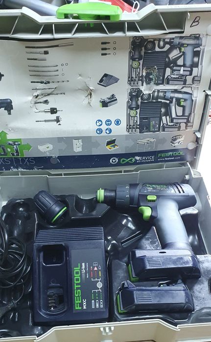 Wkrętarka txs 10.8 v festool systainer centrotec t loc  cxs