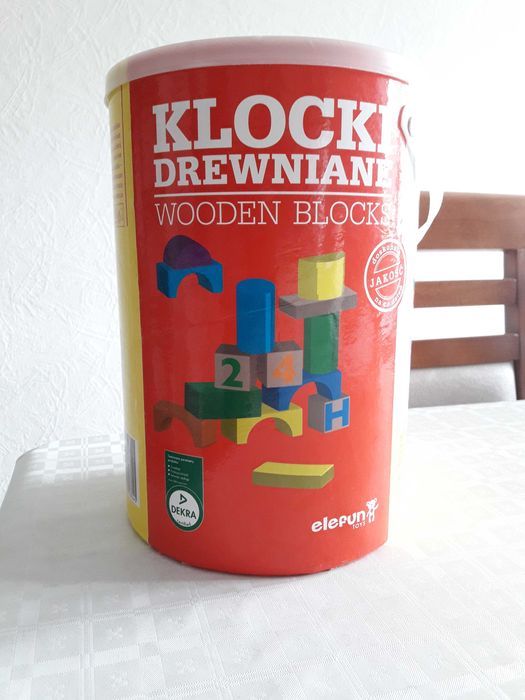 Klocki drewniane 100szt